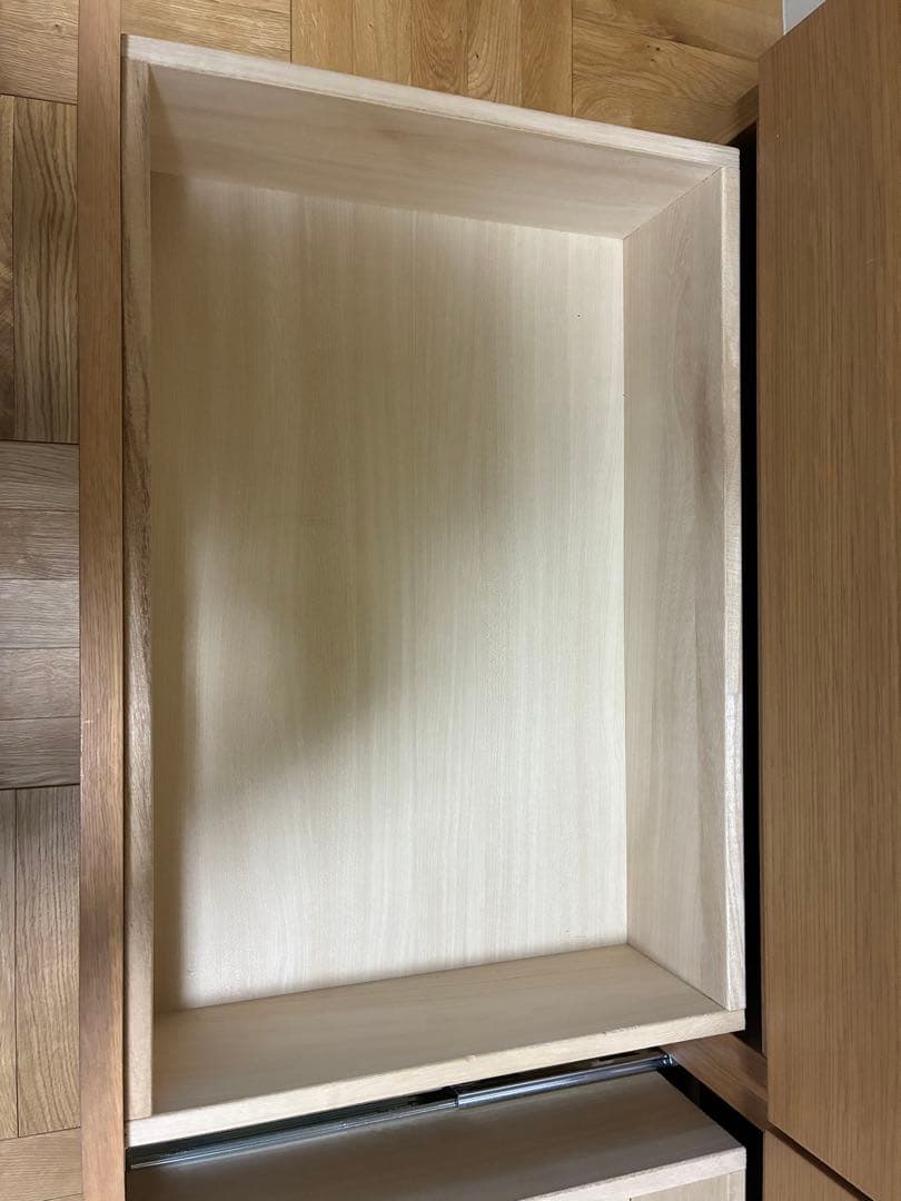 【廃盤品】無印良品　オーク材チェスト4段　幅120㎝