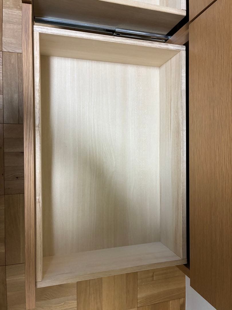 【廃盤品】無印良品　オーク材チェスト4段　幅120㎝