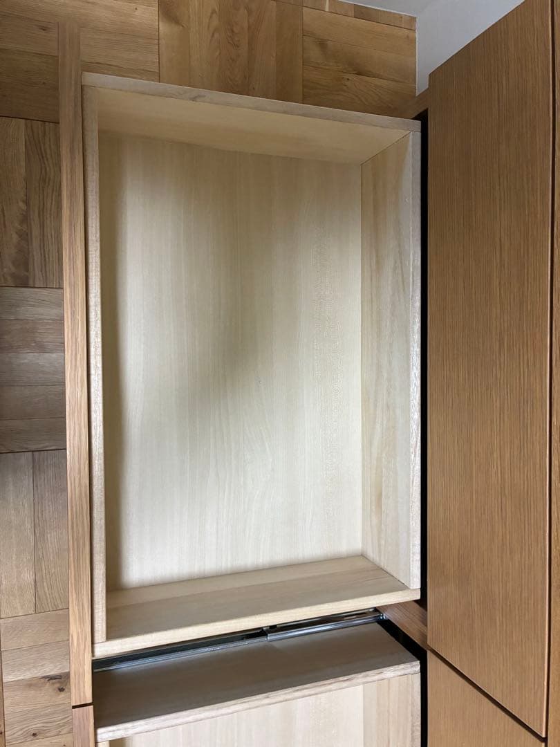 【廃盤品】無印良品　オーク材チェスト4段　幅120㎝