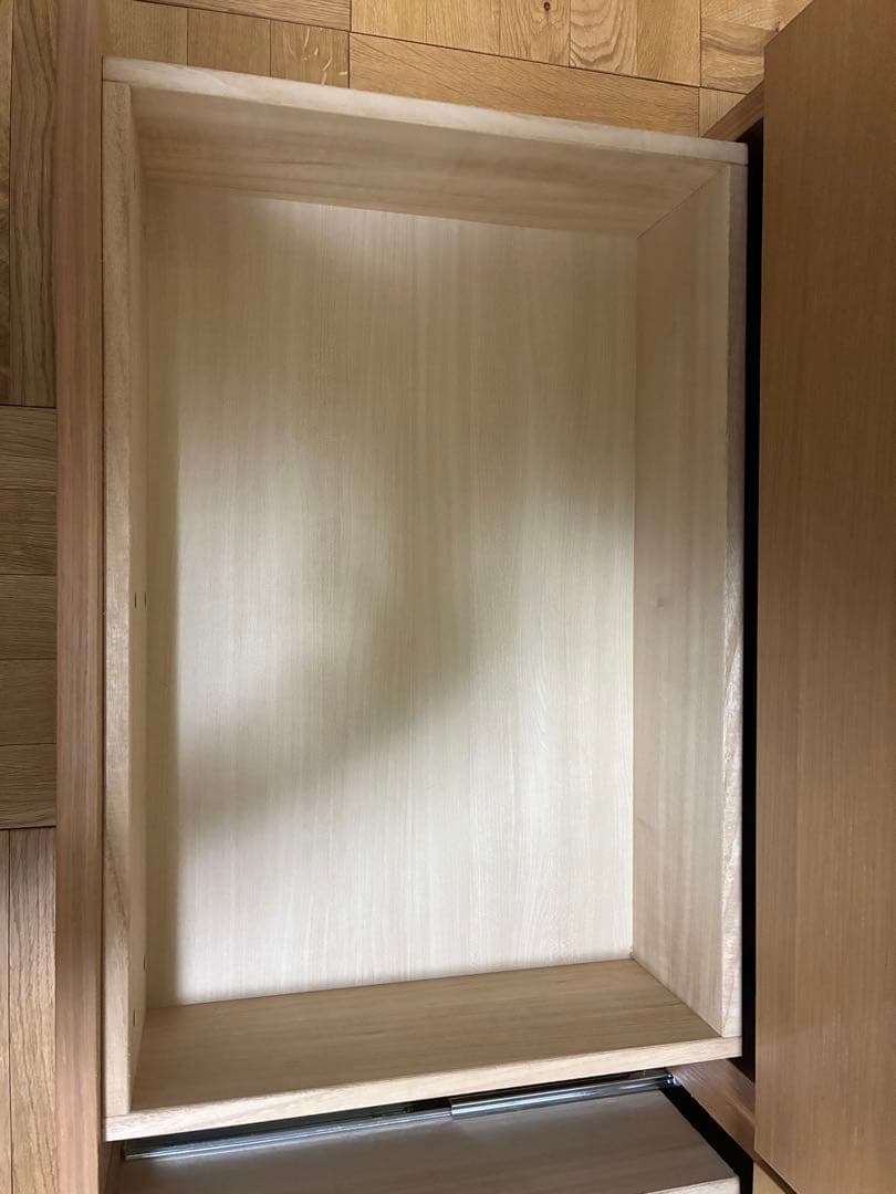 【廃盤品】無印良品　オーク材チェスト4段　幅120㎝