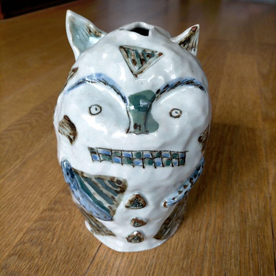 猫 陶製 置物 一点物