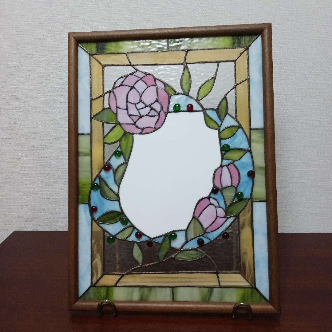 ステンドグラス　ウェルカムボード　パネル　イーゼル付き