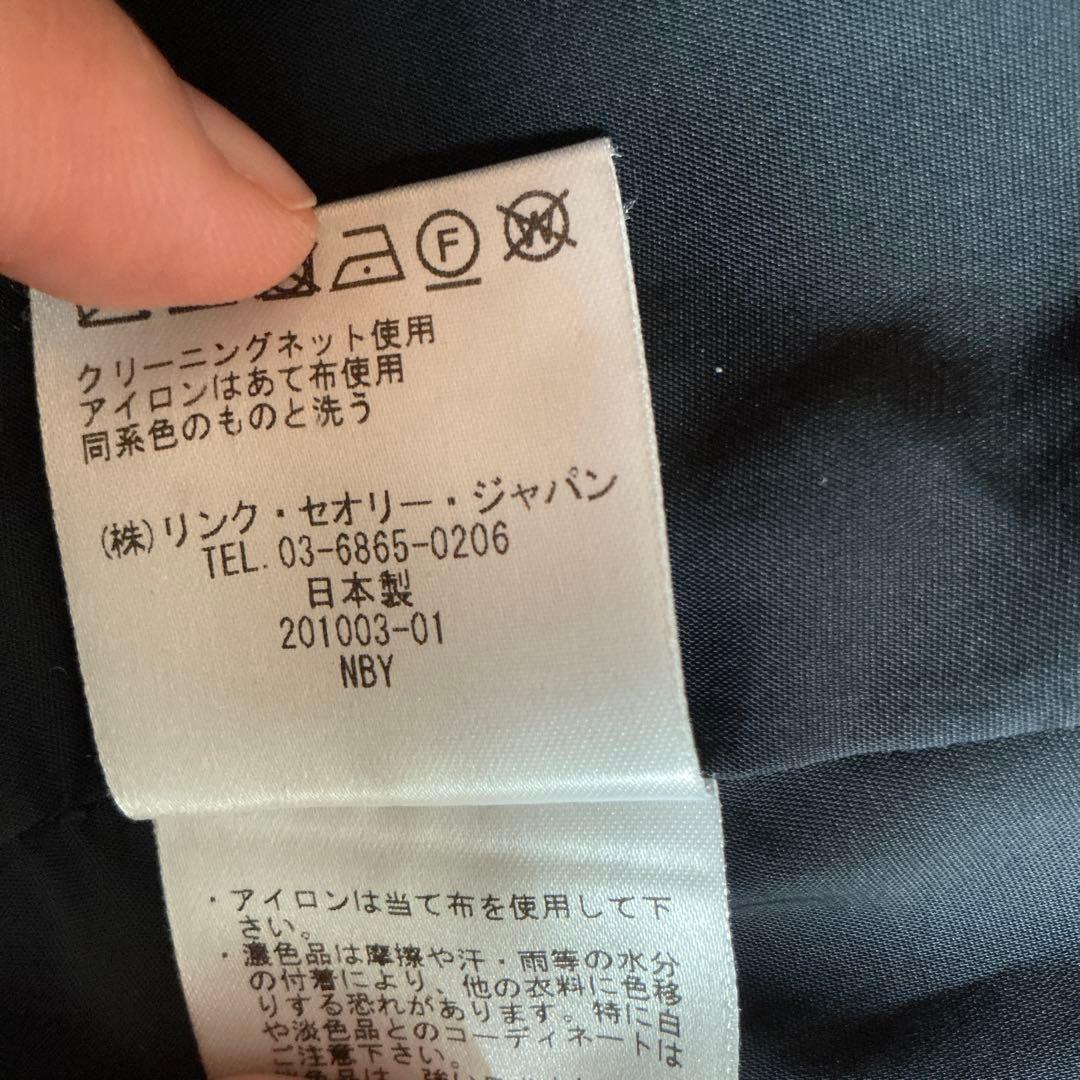 theory luxe ネイビーパンツスーツ