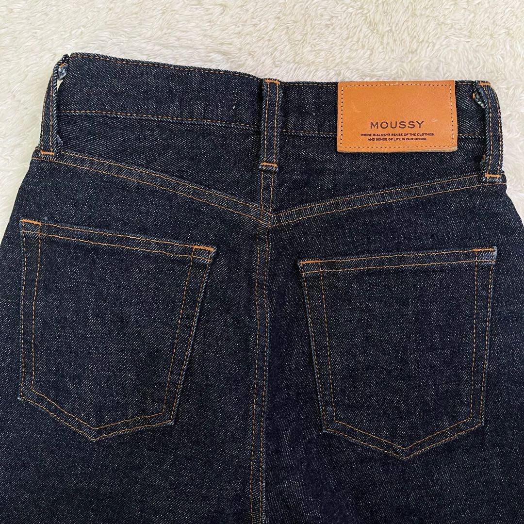 美品MOUSSY MVS FLAREマウジーフレアデニム24濃紺レディース