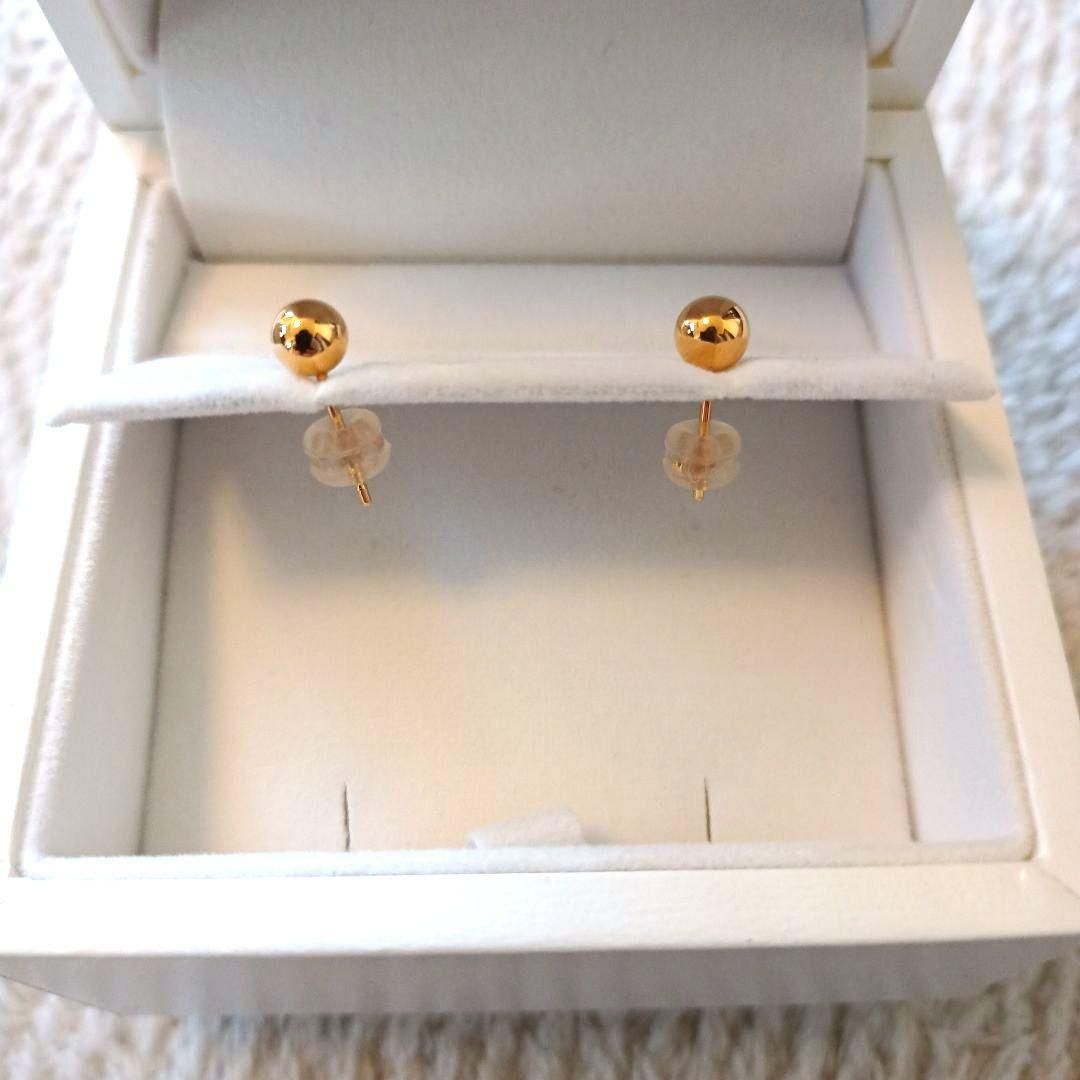 【こちえ】K18 ゴールドピアス（5mm）ギンザタナカ