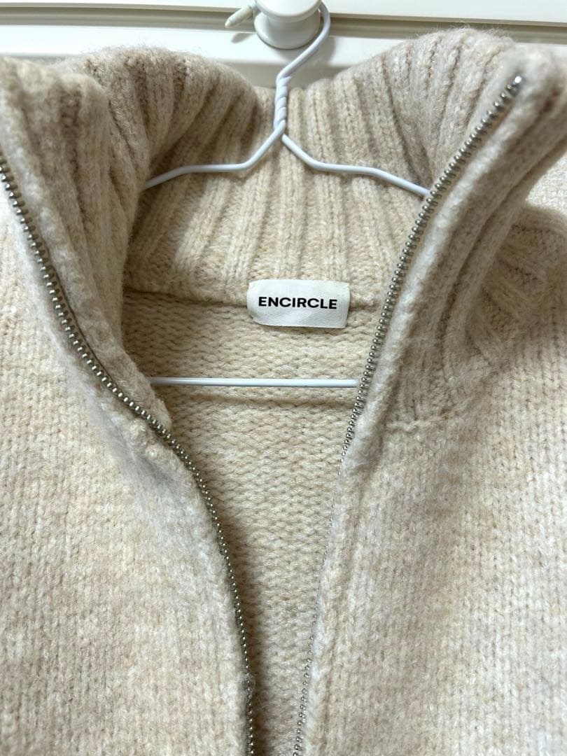 トップス ENCIRCLE Kint zip BL