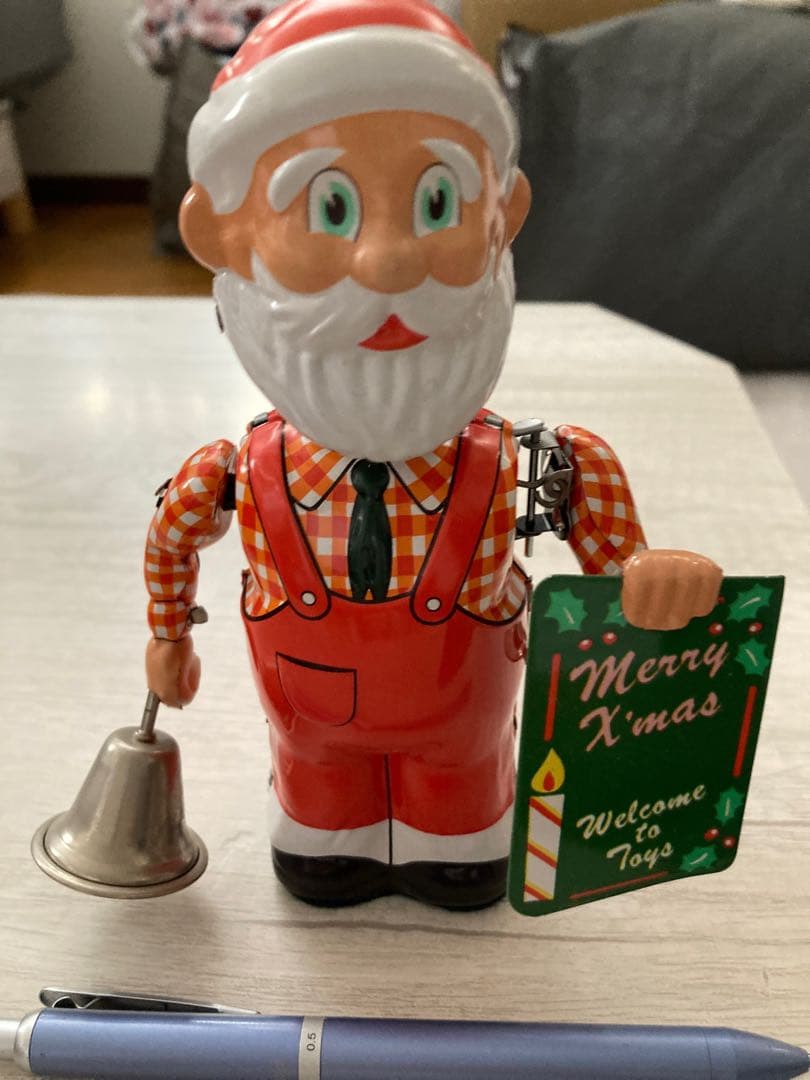 サンタクロースゼンマイ式人形