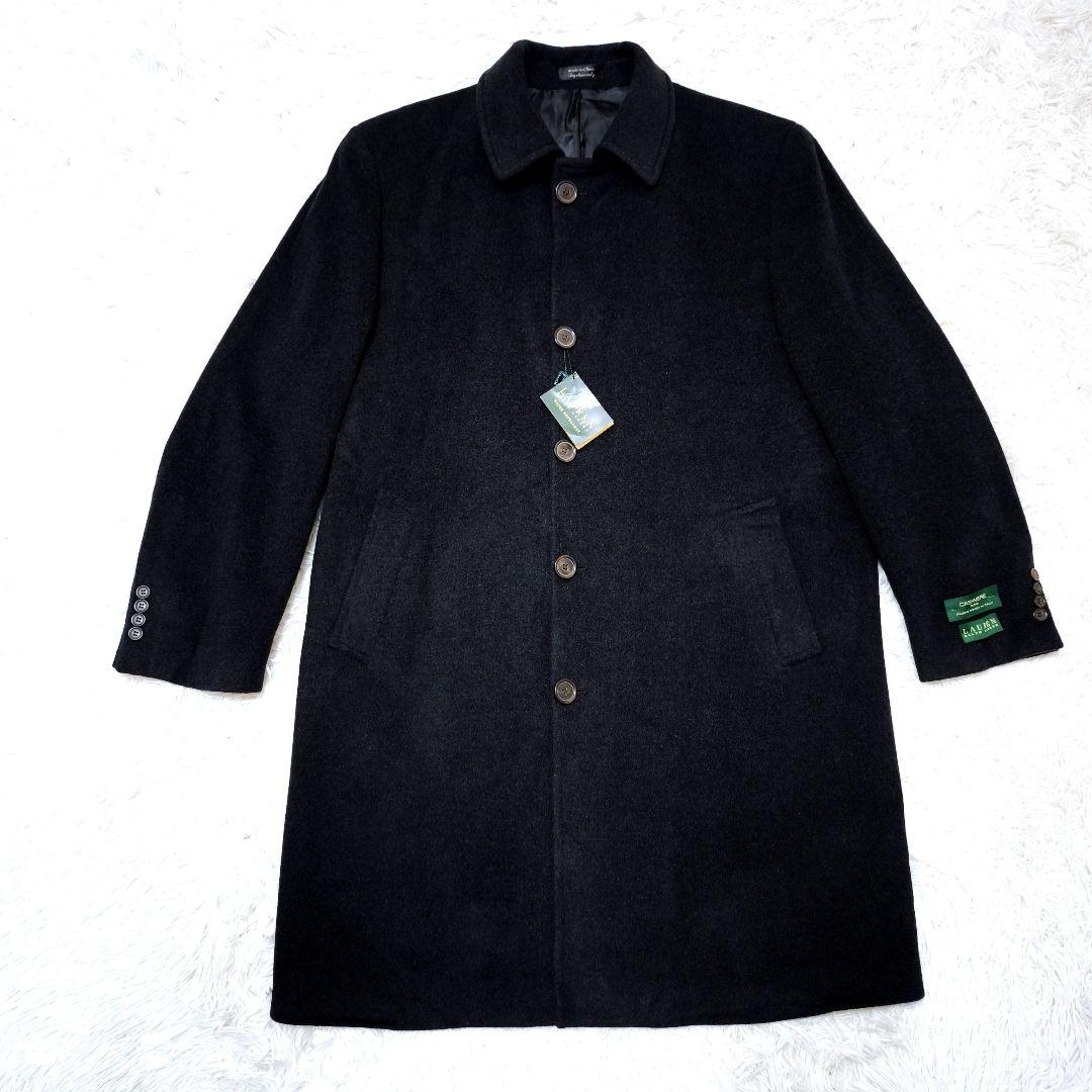 未使用ローレンラルフローレン カシミヤ混 タグ付きチェスターコート グレー 44