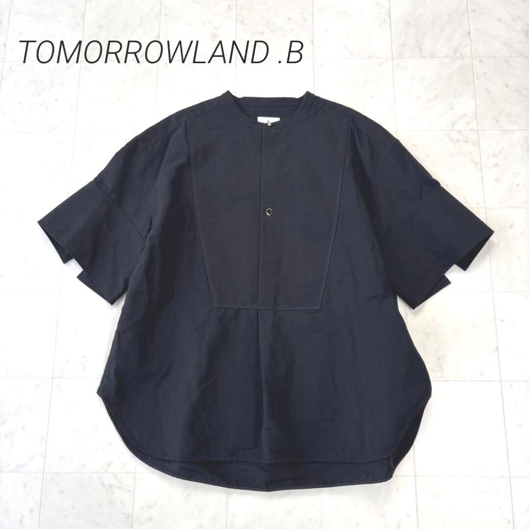 TOMORROWLAND .B ★美品★リネンコットンポプリン 半袖シャツ
