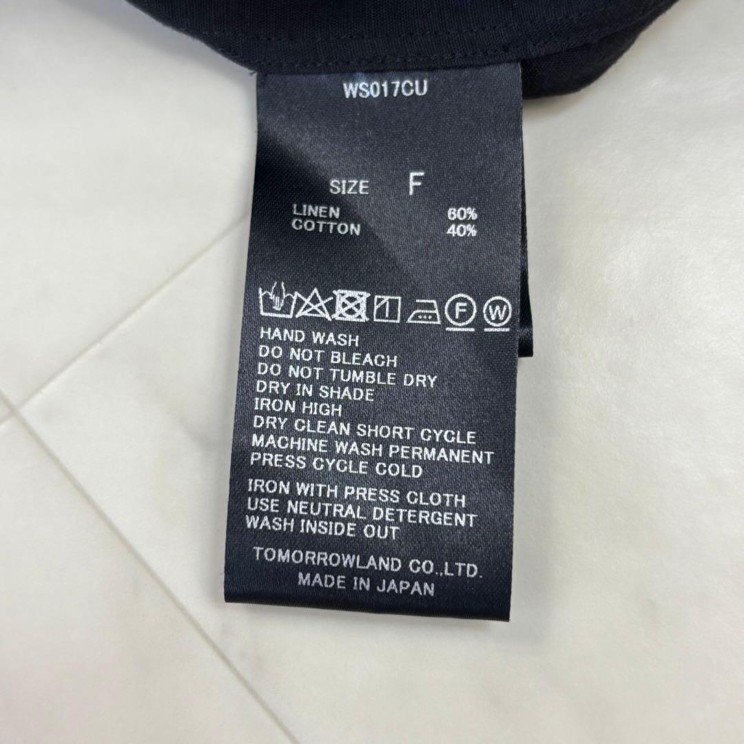 TOMORROWLAND .B ★美品★リネンコットンポプリン 半袖シャツ