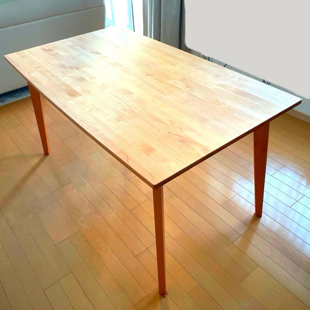 モモナチュラル ダイニングテーブル 美品 長方形