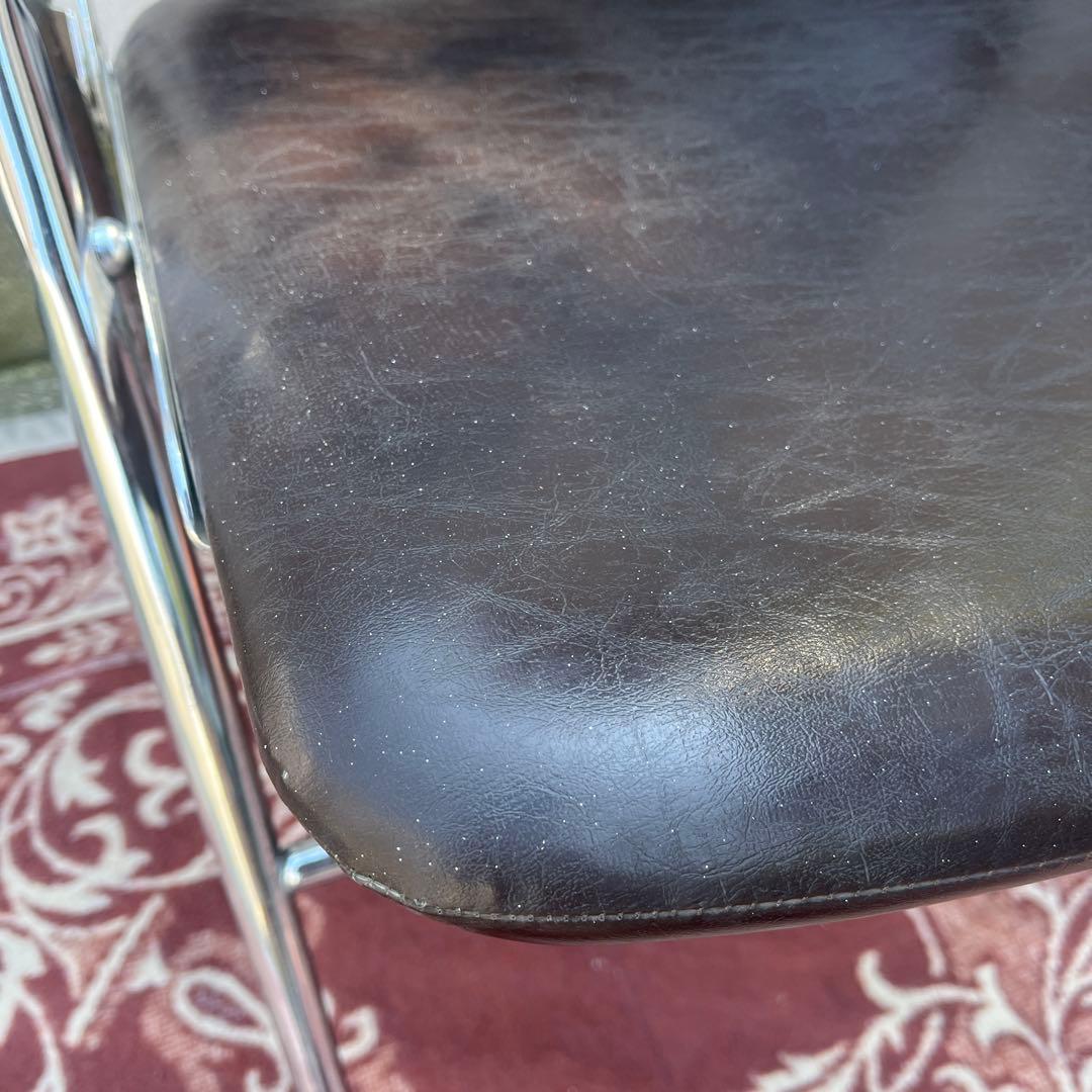 古家具 2点セット◾️KOKUYO 折り畳み椅子/ フォールディングチェア C