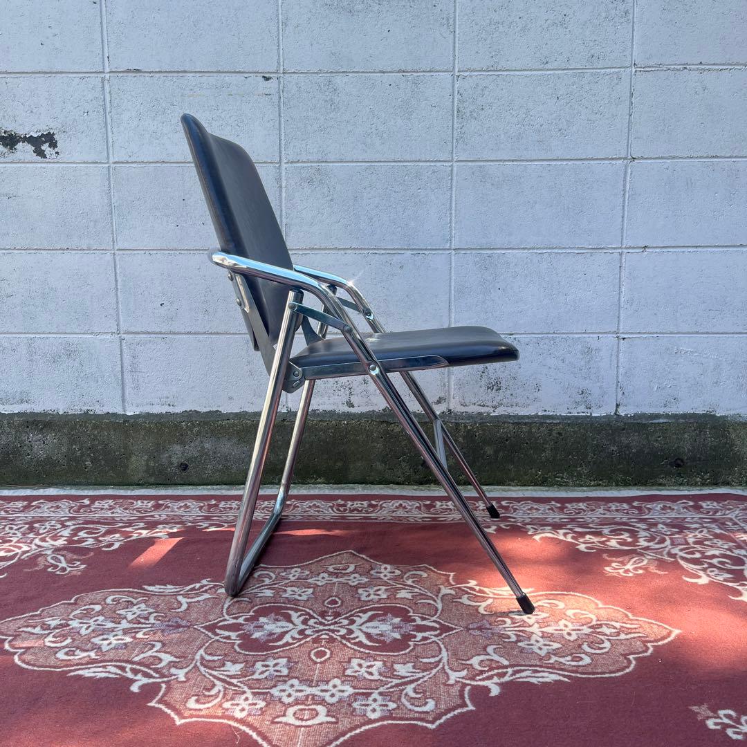 古家具 2点セット◾️KOKUYO 折り畳み椅子/ フォールディングチェア C