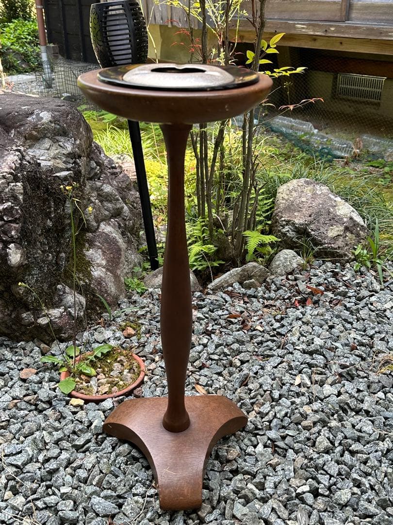 昭和レトロ　マルニ木工　スタンド灰皿　オールドマルニ　当時物　レトロ灰皿