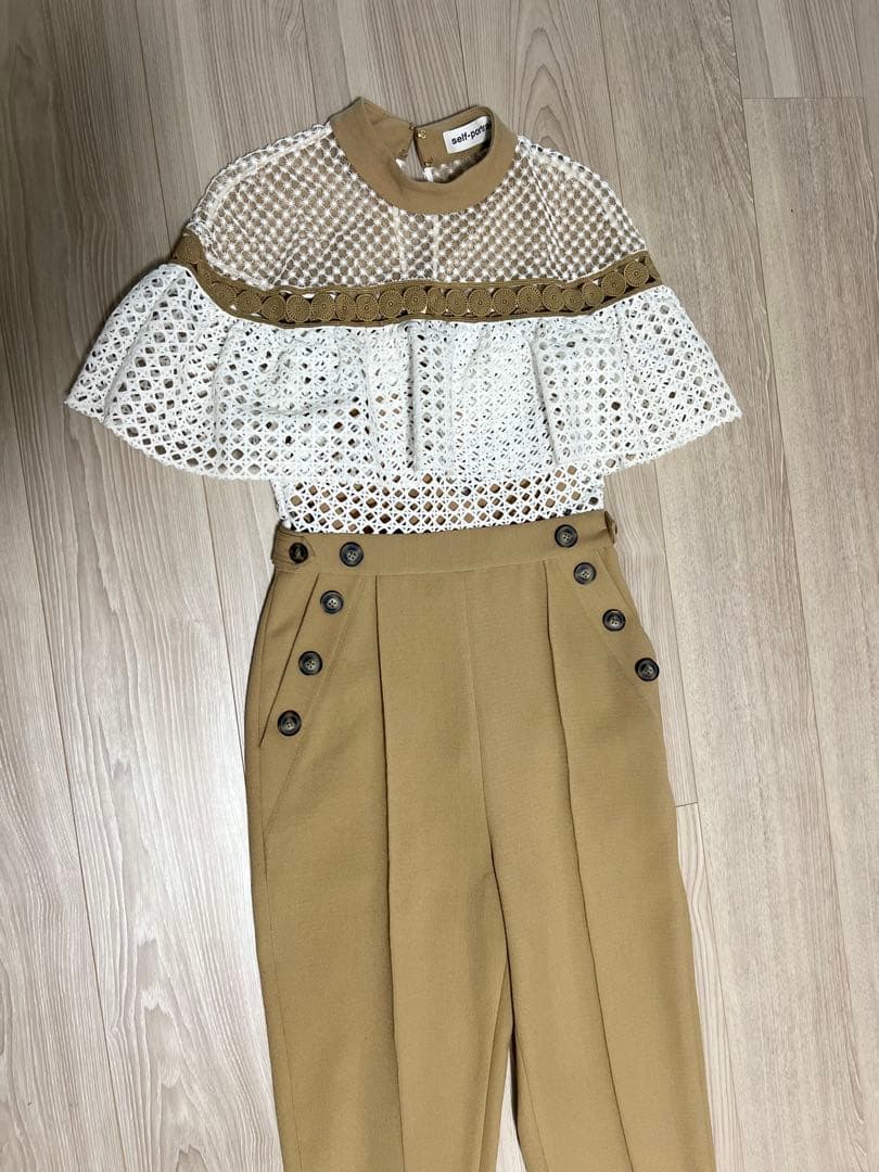 美品 self-portrait セルフポートレート オールインワン UK8