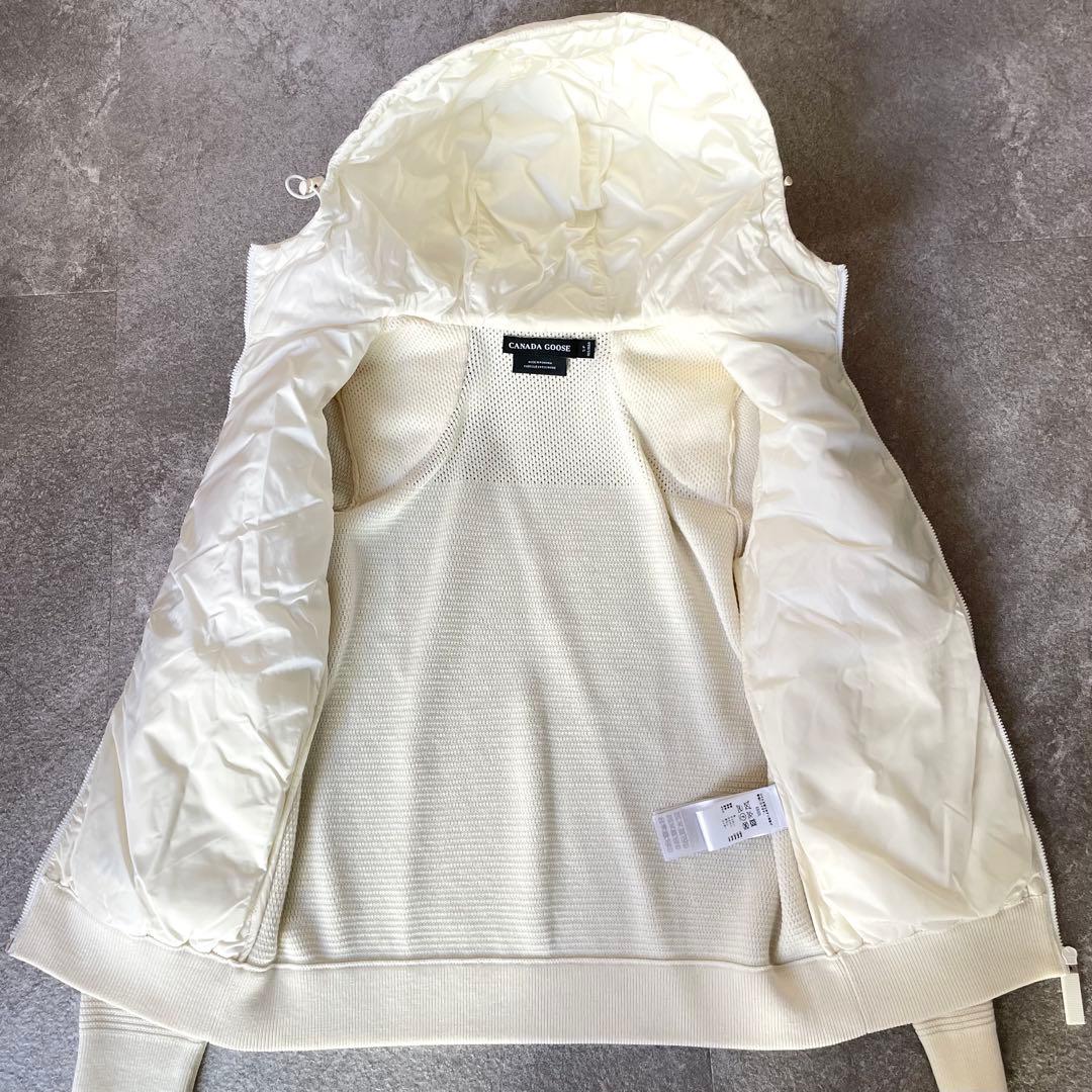 未使用級★カナダグース　ハイブリッジ　キルテッド　ニットフーディー　ダウン　S