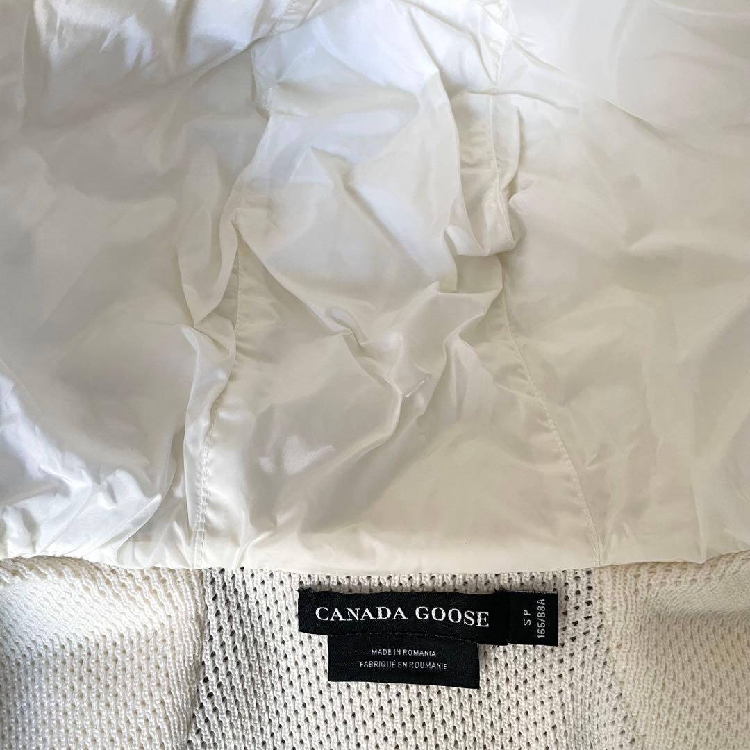 未使用級★カナダグース　ハイブリッジ　キルテッド　ニットフーディー　ダウン　S