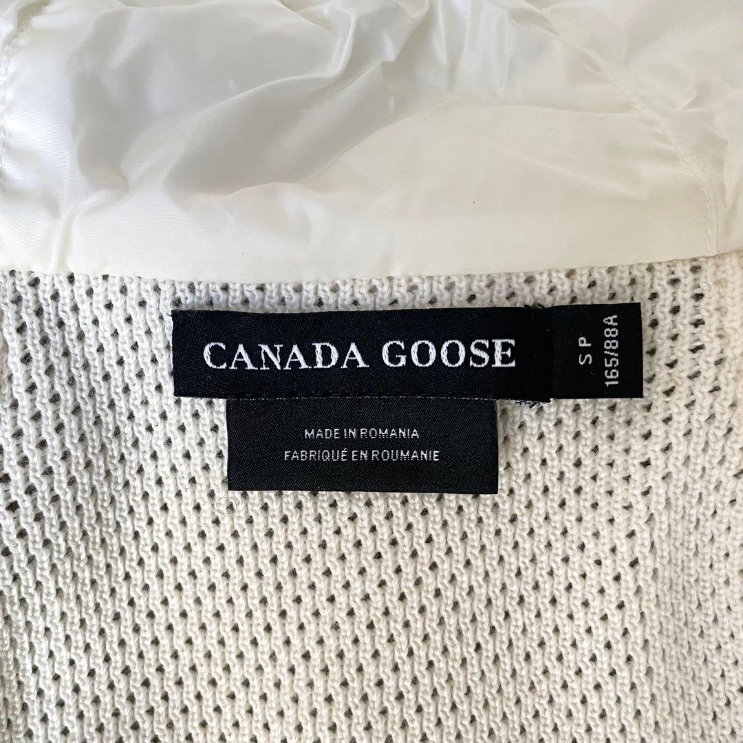 未使用級★カナダグース　ハイブリッジ　キルテッド　ニットフーディー　ダウン　S