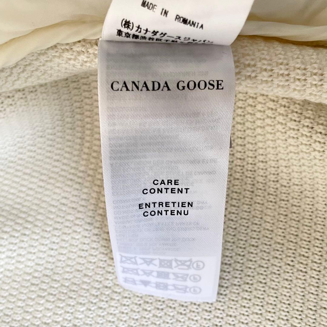 未使用級★カナダグース　ハイブリッジ　キルテッド　ニットフーディー　ダウン　S