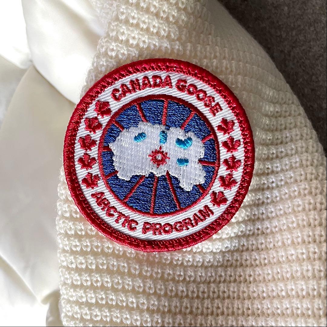 未使用級★カナダグース　ハイブリッジ　キルテッド　ニットフーディー　ダウン　S