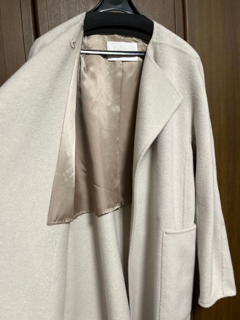 【Ballsey】プレミアムウールリバー ノーカラーコート 36 ¥74,800