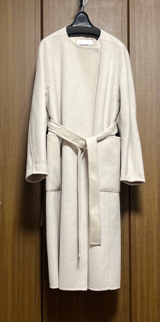 【Ballsey】プレミアムウールリバー ノーカラーコート 36 ¥74,800