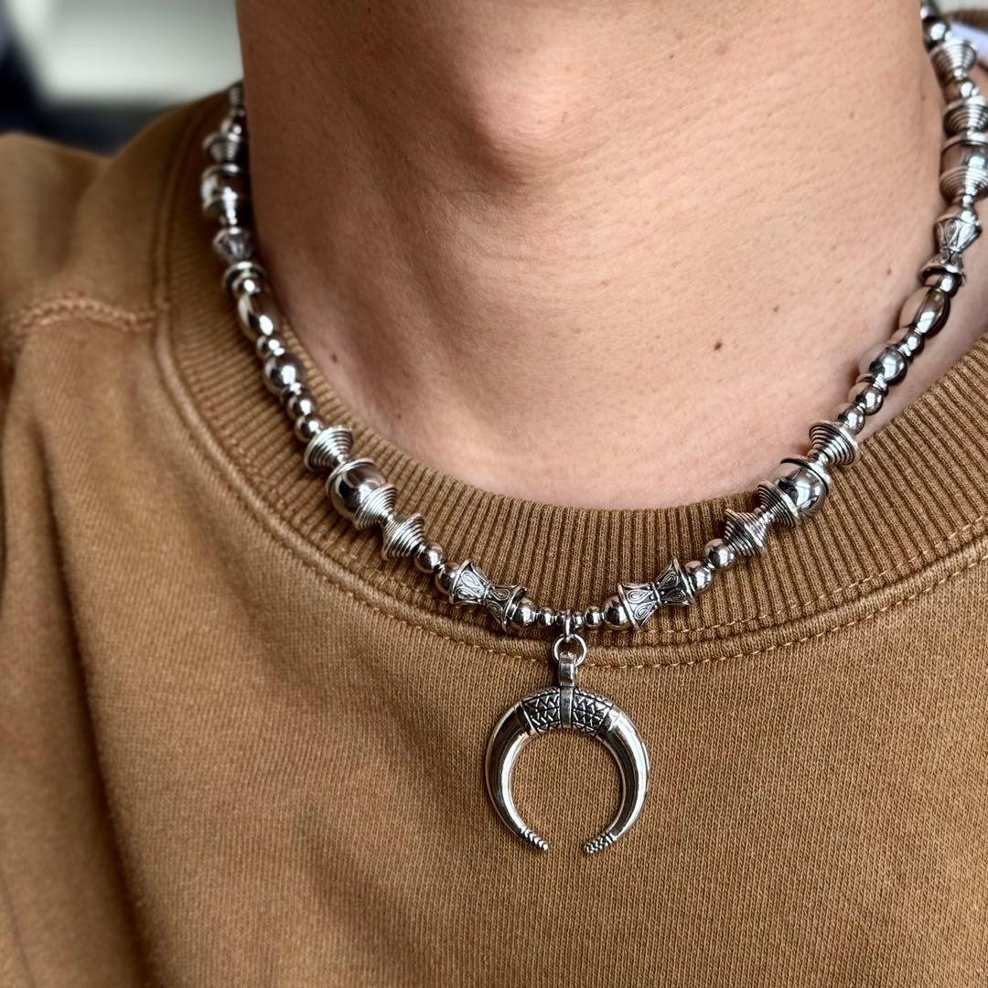 インディアンジュエリー　ナジャ　極太　ネックレス　ネイティブアクセサリー