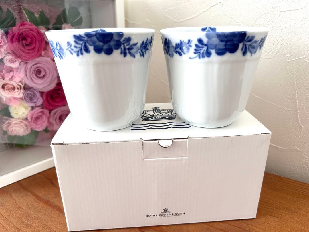 ブルーフラワー　シンフォニー　スタイルカップ　ペア