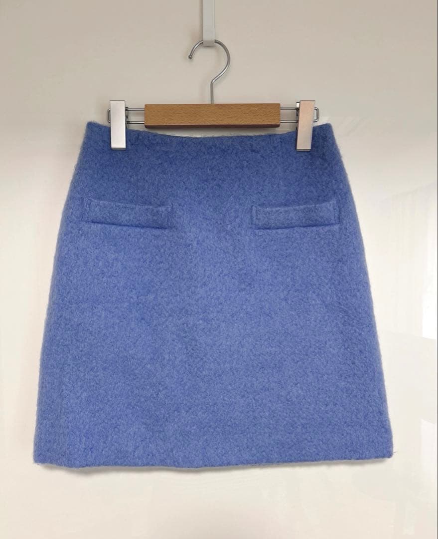 アルアバイル　ルルウィルビー モヘヤシャギーハーフチェスターコート&スカート