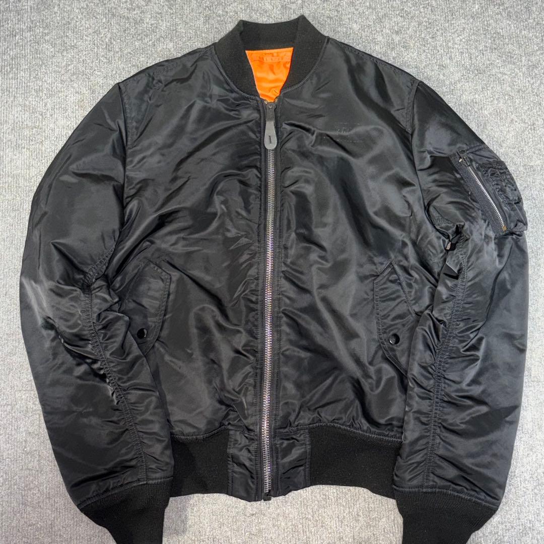 【希少XL✨️】ALPHA INDUSTRIE ma-1 ブラック