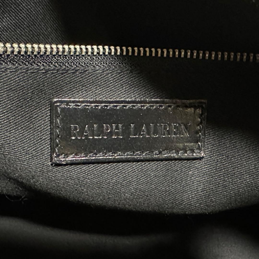 s*r様 美品✨2way 大容量　ラルフローレン　ボストンバッグ　ブラック　ホワ