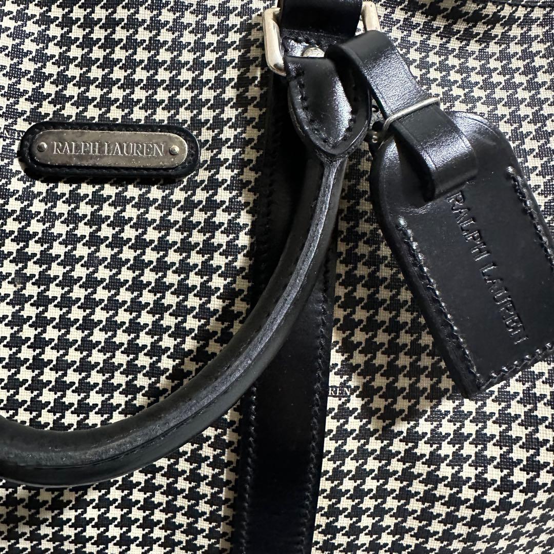 s*r様 美品✨2way 大容量　ラルフローレン　ボストンバッグ　ブラック　ホワ