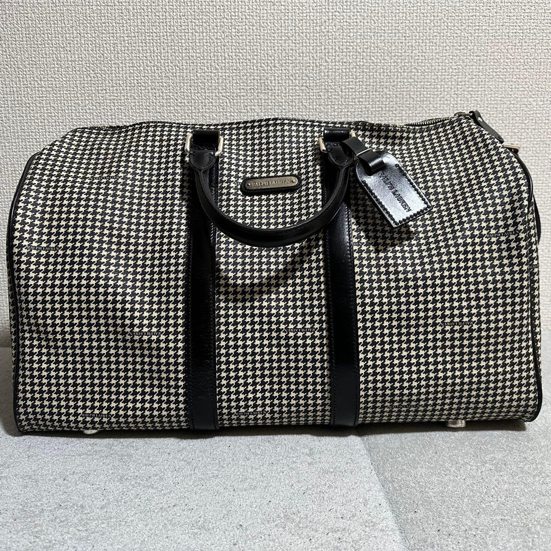 s*r様 美品✨2way 大容量　ラルフローレン　ボストンバッグ　ブラック　ホワ