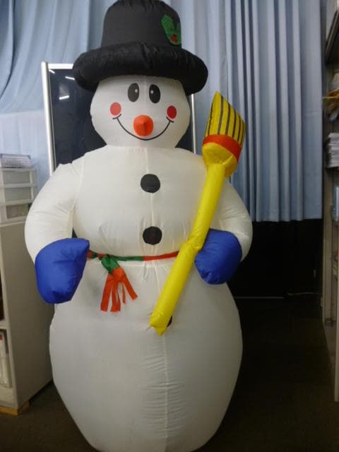 クリスマスイルミネーション　エアーブロー　雪だるま　値引不可