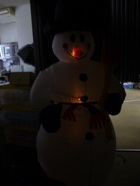 クリスマスイルミネーション　エアーブロー　雪だるま　値引不可