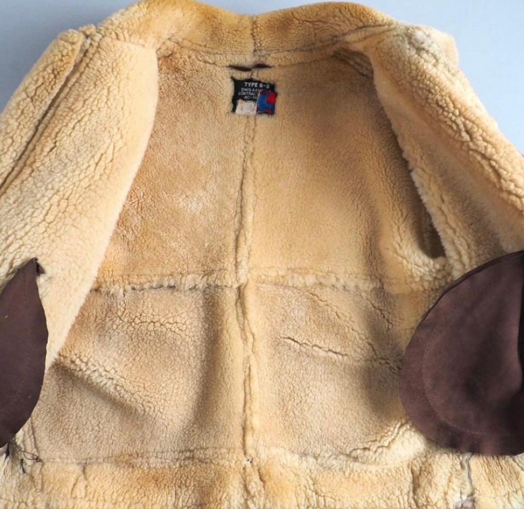 【SCHOTT サイズ42】B-3 ムートンジャケット USA製希少
