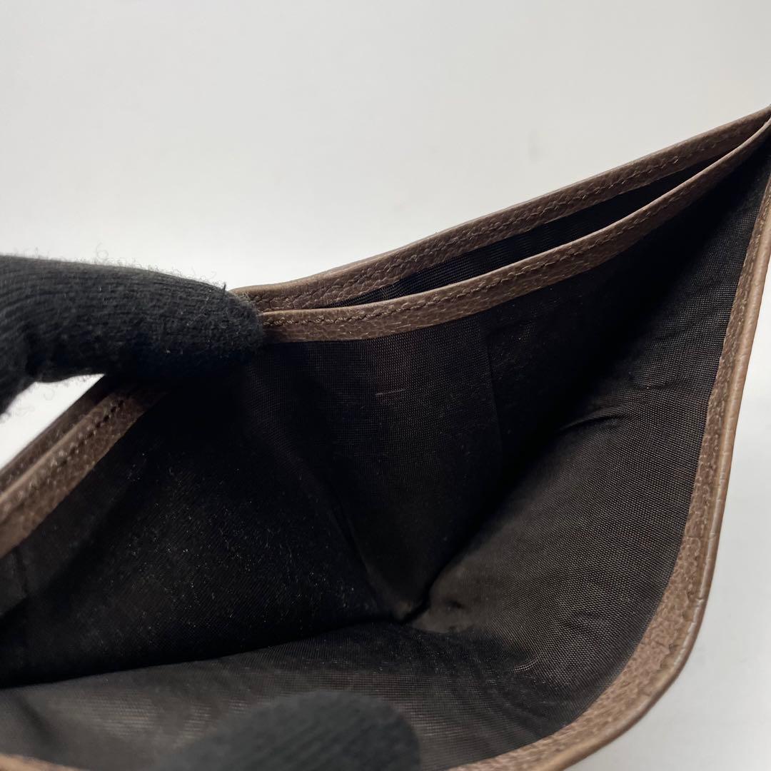 2863 GUCCI グッチ 二つ折り財布 オフィディア シェリーライン GG