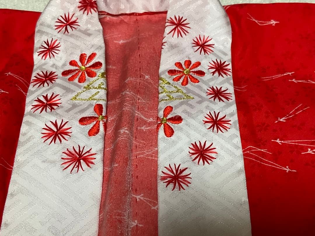 七五三　お正月　女の子　正絹　着物　長襦袢　肌着　7歳