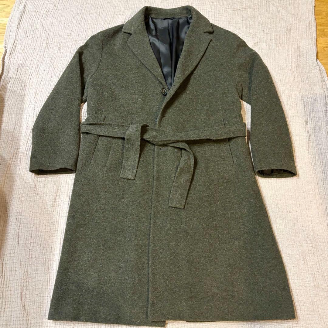 Hevo ロング チェスターコート ダークグリーン Lサイズ相当