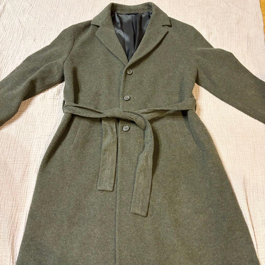 Hevo ロング チェスターコート ダークグリーン Lサイズ相当