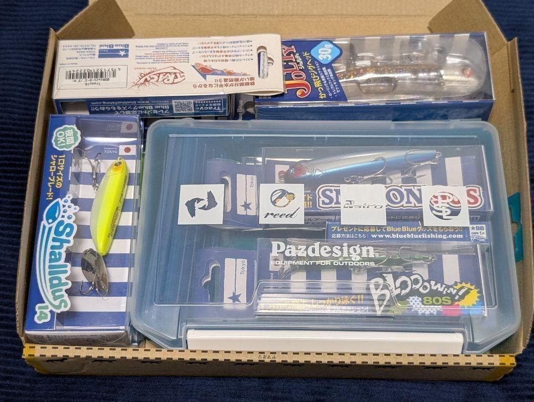 【新品未使用品】ブルーブルー　人気シーバスルアー10種セレクト＋ケース