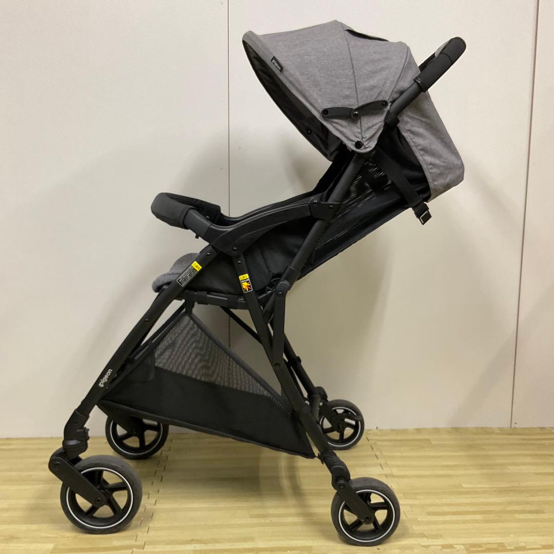 綺麗！Pigeon 超軽量ベビーカー Bingle ビングル BB1 グレー