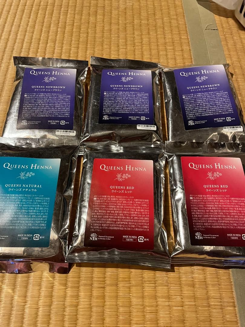 クィーンズヘナ　ＱＵＥＥＮＳ　ＨＥＮＮＡ 6袋