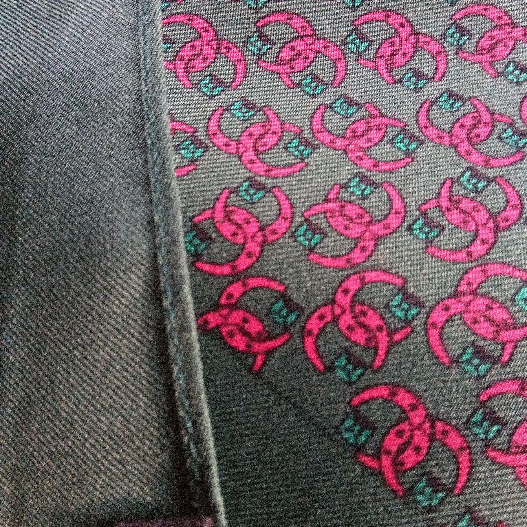 HERMES シルクスカーフ　ストールフリンジ付き赤グリーン