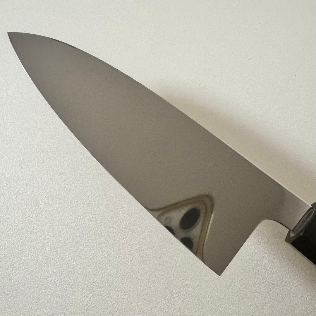 180mm出刃包丁 鏡面　黒檀八角柄 全鋼 和包丁•