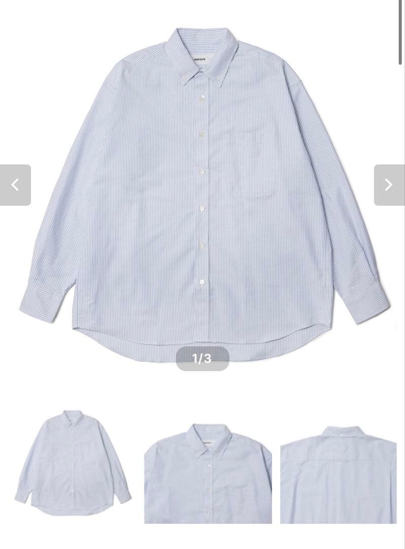 トップス everyone button-down oxford shirt STRIPE