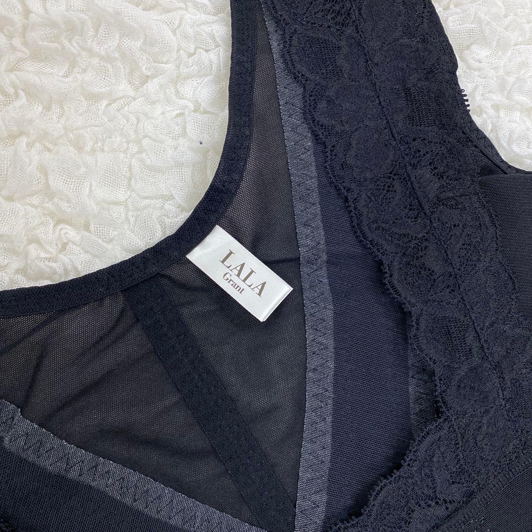 新品 ララ グラントイーワンズ 補正下着 ボディスーツ 85LL LALA 黒白