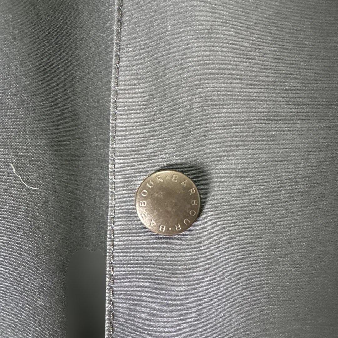 Barbour BURGHLEYネイビー ナイロントレンチコート