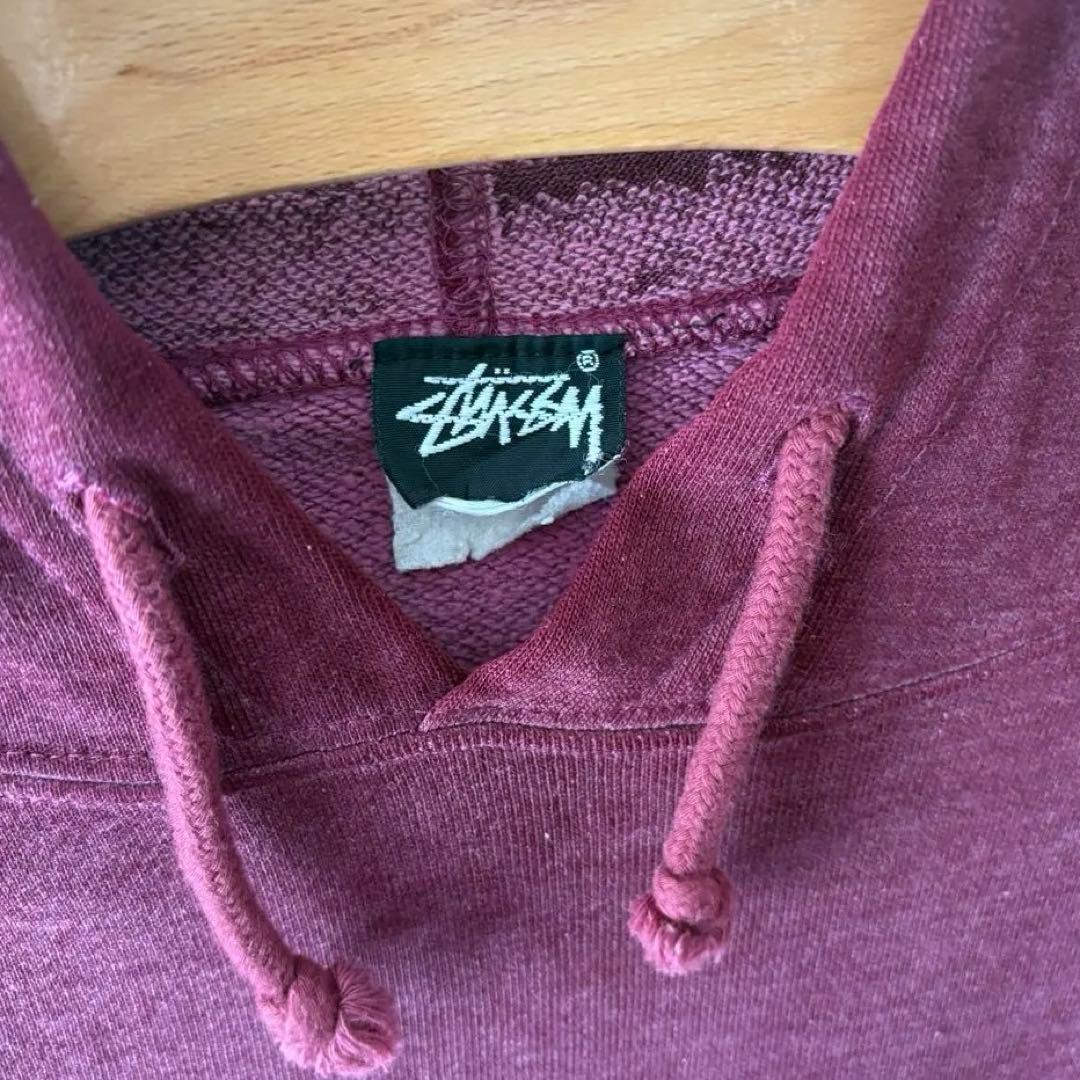 80s oldstussy 黒タグ 2枚タグ フーディー