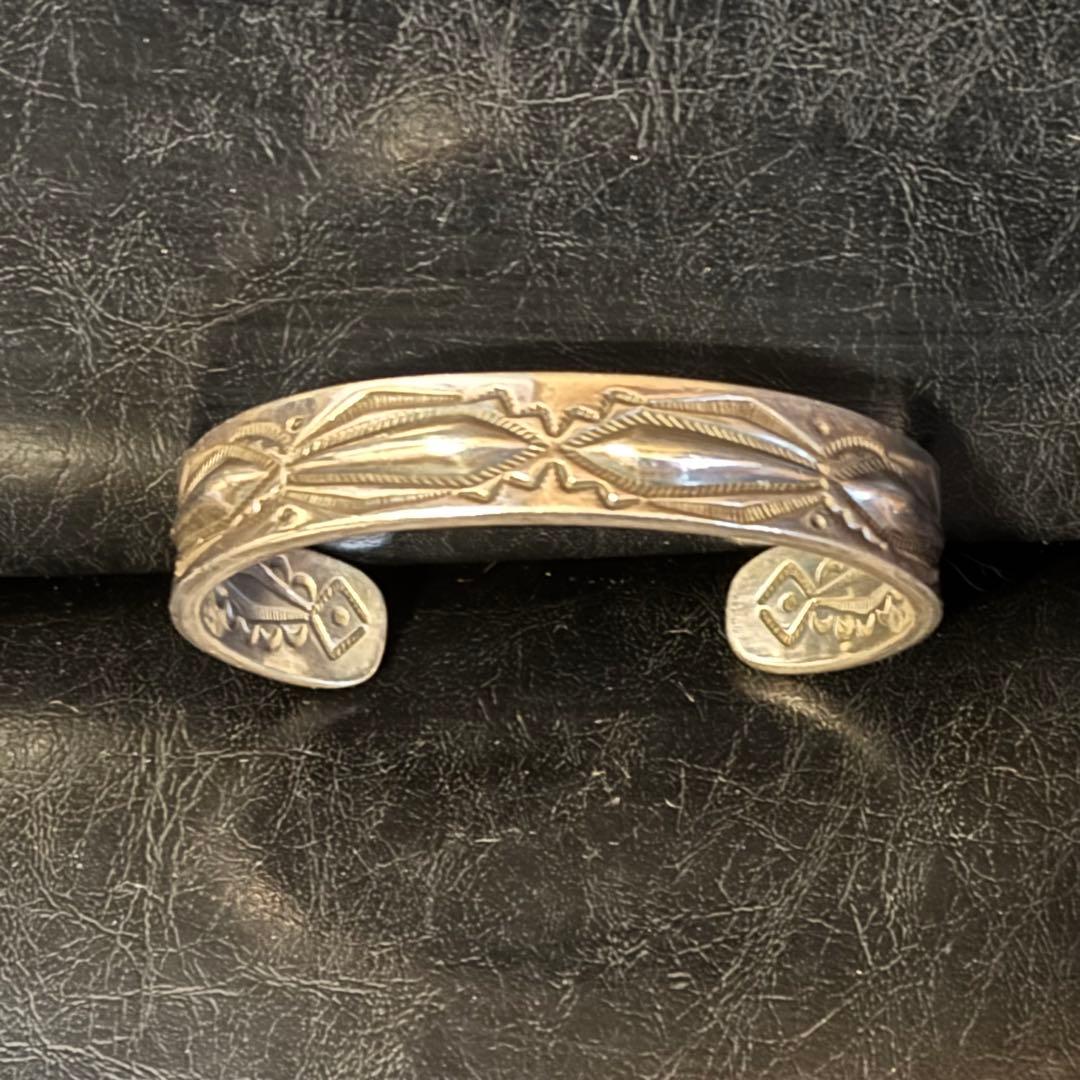 ナバホ族 Ray Adakaiレイアダカイ バングル&リング セット シルバー